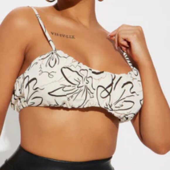 Printed Bralette Top - Picture 1 of 3